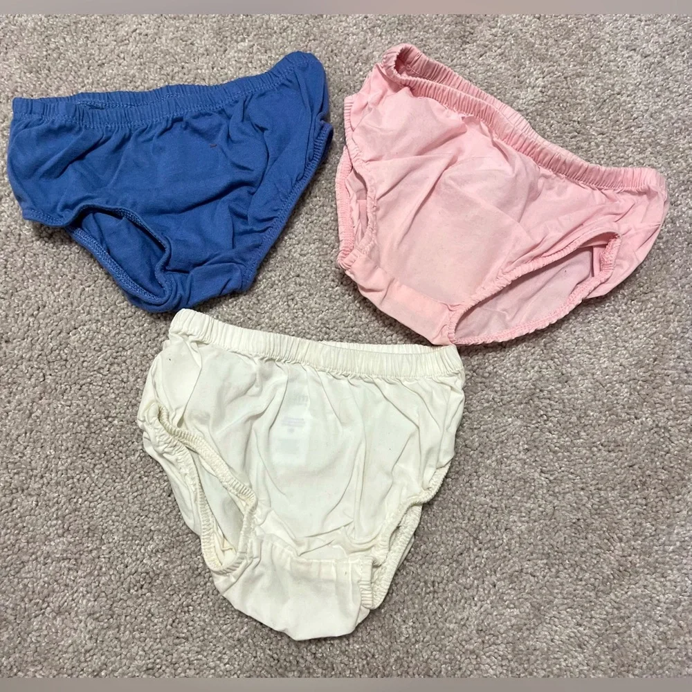 ⭐️ 5/$25 ⭐️ Diaper Cover Set- Blue, Pink, Ivory 12M